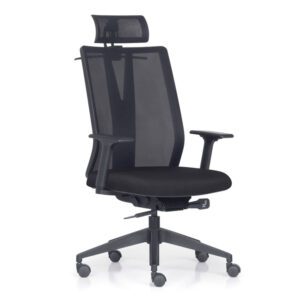 Cadeira Ergonômica Addit Presidente Alta Com Encosto Cabeça