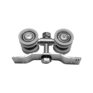 ROLDANA CÔNCAVA 4 RODAS BASE ELEVADA 28 MM PARA TRILHO 35 MM COD 418
